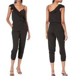 Parker Black Ruffle Jumpsuit